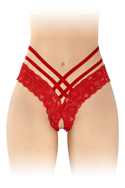 Tanga abierto Anne - rojo