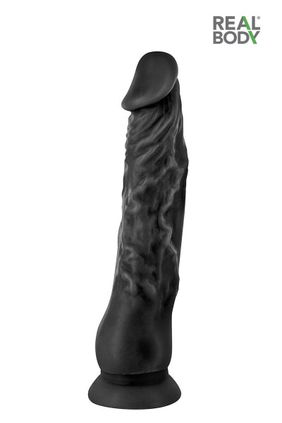 Dildo realista 21 cm negro - Real Justin