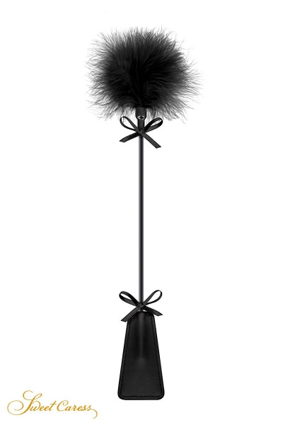 Zapato destalonado con pompón negro - Sweet Caress