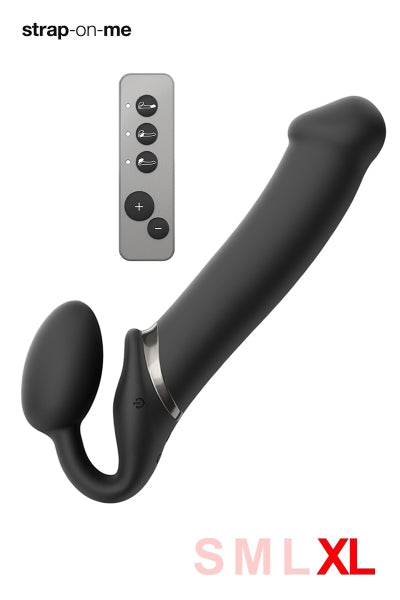 Arnés con vibrador negro XL