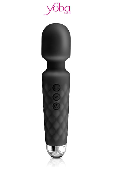Vibro Love Wand recargable negro - Yoba
