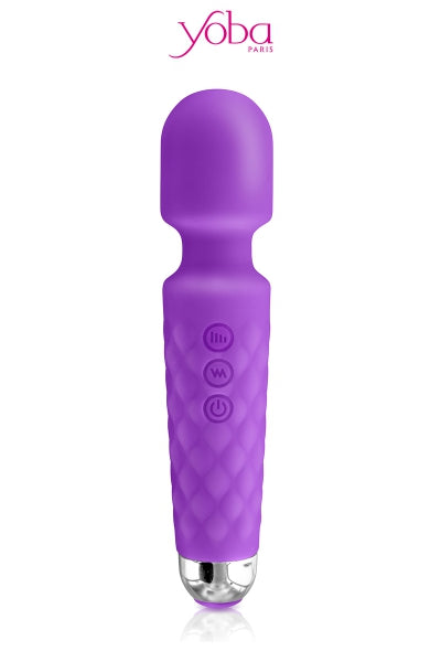 Vibro Love Wand rechargeable violet - Yoba - Eveil Secret