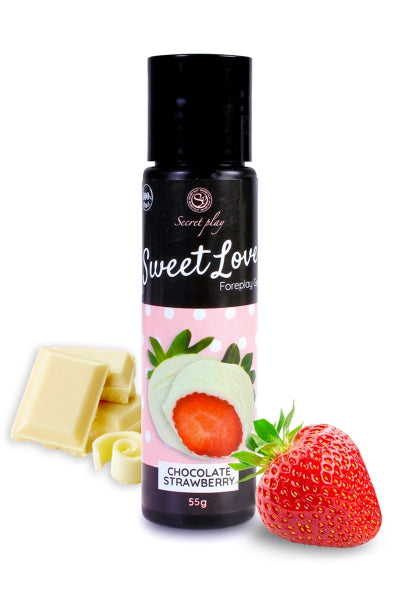 Lubricante comestible fresa y chocolate blanco - 60ml