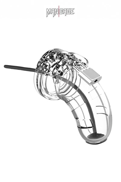 Jaula de castidad de 6,5cm con plug uretral - ManCage 15