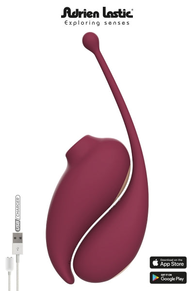 Huevo vibrador y estimulador clitoriano conectados Inspiration