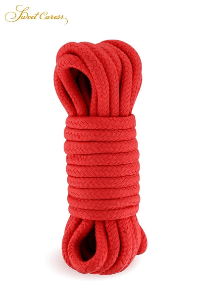 Cuerda de bondage roja 5m - Sweet Caress