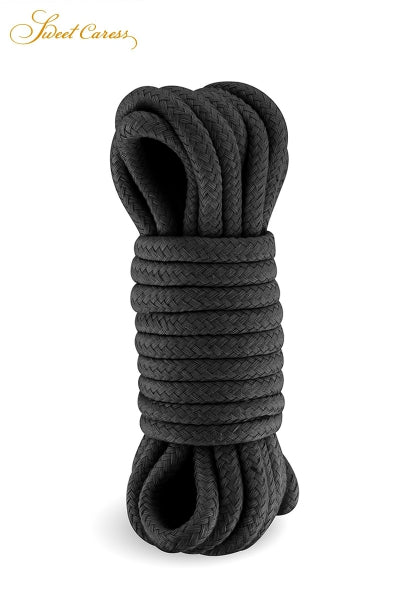 Cuerda de bondage negra 5m - Sweet Caress
