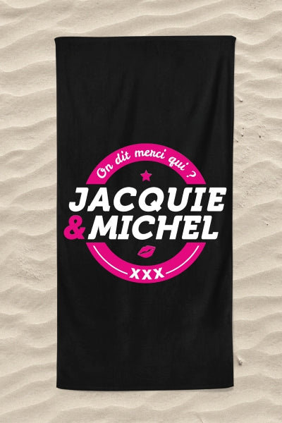 Serviette de plage Jacquie et Michel Classique