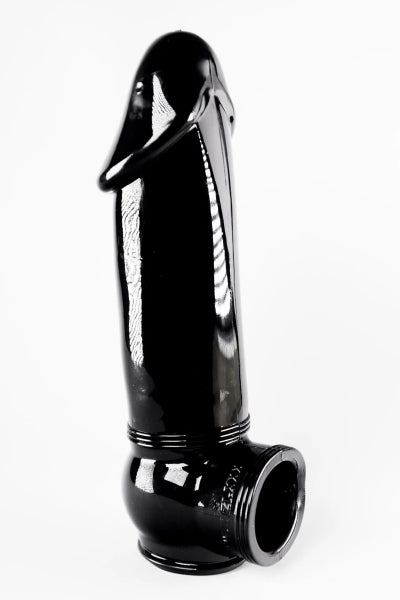 Funda para pene semirrealista negra 19x4,5 cm - Zizi