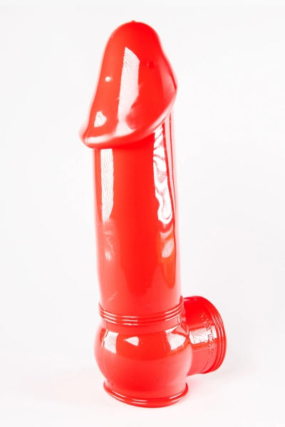 Funda de pene semirrealista roja 19x4,5 cm - Zizi