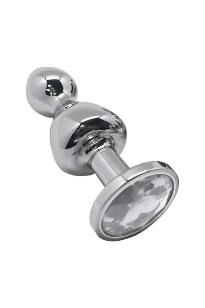 Plug bijou Lollypop transparent M - Wooomy - Eveil Secret