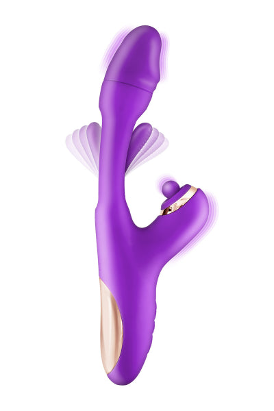 Vibromasseur rabbit 3-en-1 Joyfully violet - Yoba - Eveil Secret