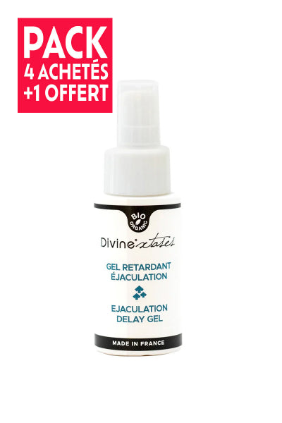 Pack 4 + 1 offert : Retardant éjaculation BIO - Divinextases