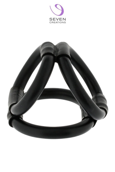 Cock Cage Tri ring - Eveil Secret