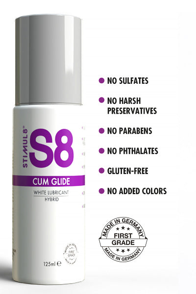 Lubricante híbrido S8 efecto semen 125ml
