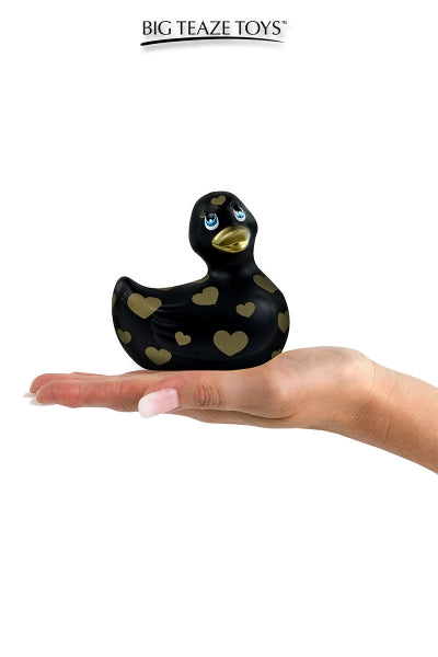 Minipato vibrador Romance negro y oro