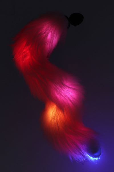 Plug anal Licorne avec queue lumineuse - Taboom