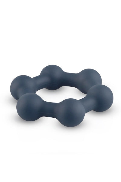 Cockring Hexagonal avec billes en acier - Boners - Eveil Secret