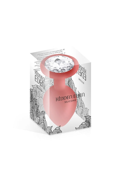 Plug bijou silicone rouge L - Hidden Eden - Eveil Secret