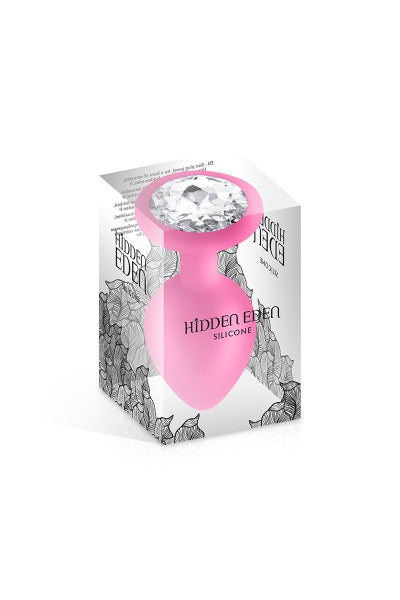 Plug joya silicona rosa M - Hidden Eden