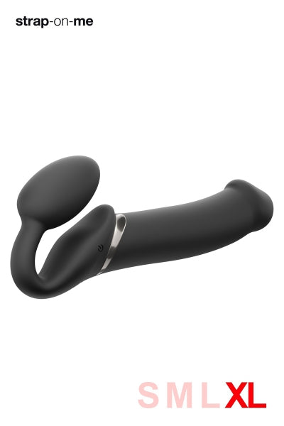 Arnés con vibrador negro XL