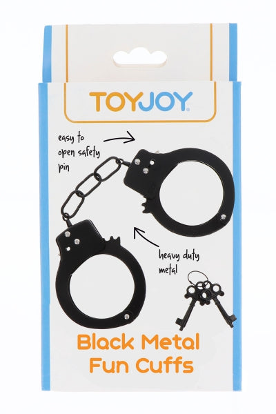 Esposas metálicas negras - Toy Joy