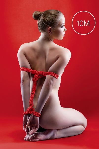Cuerda de bondage japonesa 10m roja - Ouch