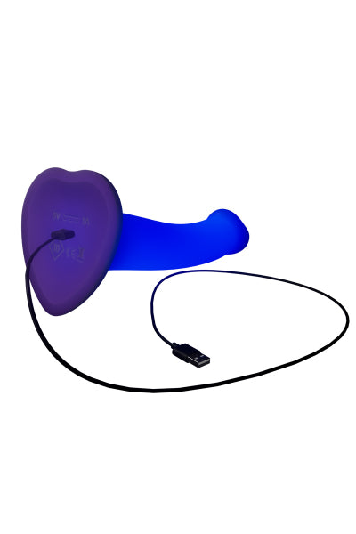 Dildo luminoso violeta - Strap-On-Me
