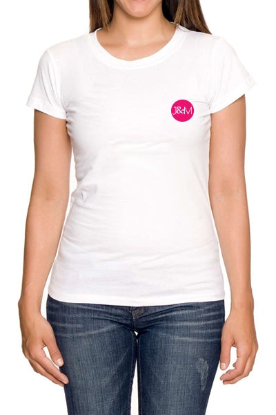 Tee-shirt J&M blanc - spécial femme