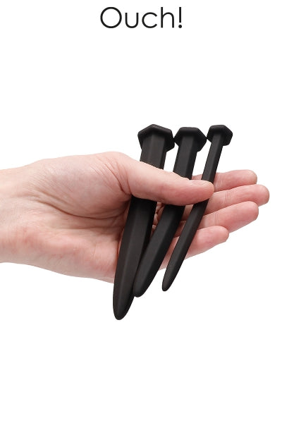Set de 3 tapones uretrales Clavos grandes - ¡Ouch!