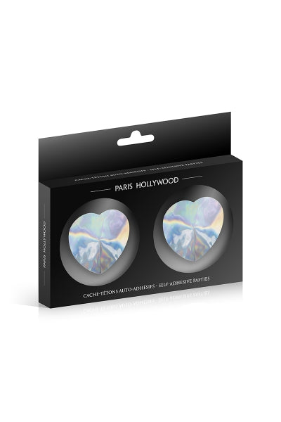 Pezoneras plateadas holográficas - París Hollywood