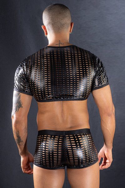 Ensemble top et boxer noir - J Lingerie