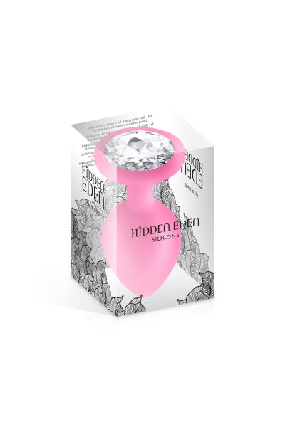 Plug joya silicona rosa L - Hidden Eden
