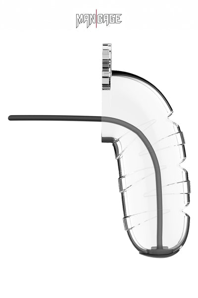 Jaula de castidad de 12,5 cm con plug uretral - ManCage 17