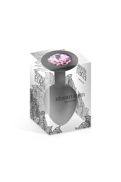 Plug bijou silicone noir M - Hidden Eden - Eveil Secret