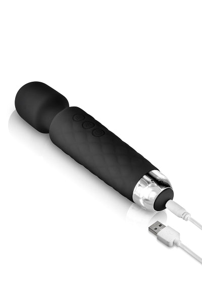 Vibro Love Wand recargable negro - Yoba