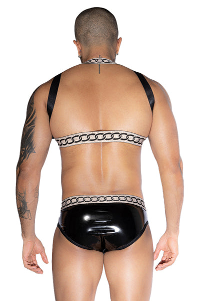 Conjunto sexy de dos piezas en blanco y negro - J Lingerie