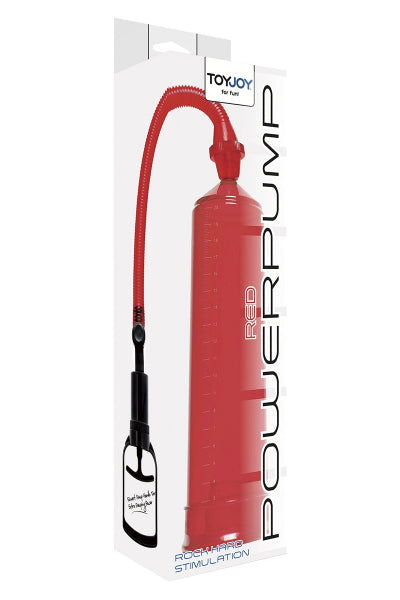 Bomba de pene ToyJoy Power Pump roja