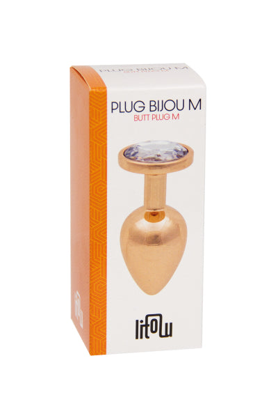 Plug bijou rose gold M - Litolu - Eveil Secret