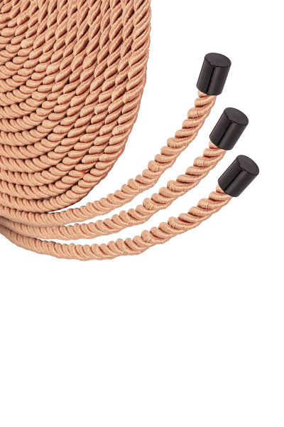 Coffret 3 cordes de bondage Premium - Rosy Gold - Eveil Secret