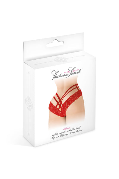 Tanga abierto Anne - rojo