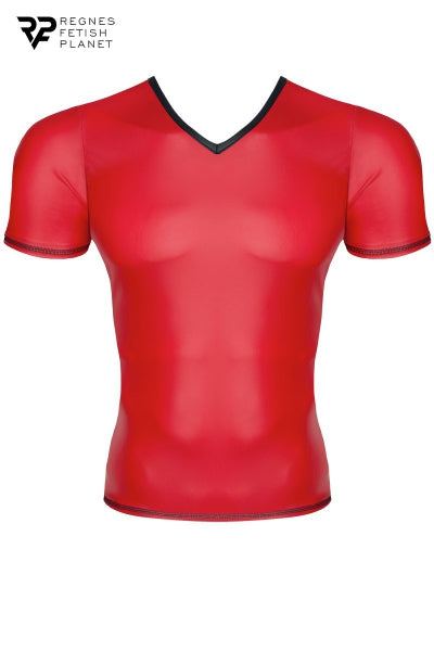 Camiseta efecto mojado roja - Regnes