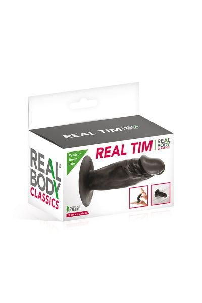 Plug anal realista negro 11 cm - Real Tim