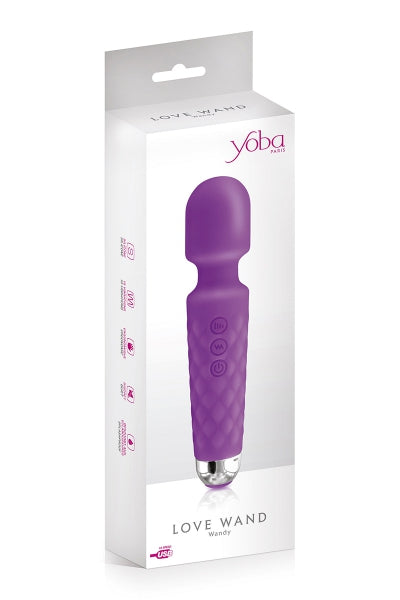Vibro Love Wand rechargeable violet - Yoba - Eveil Secret