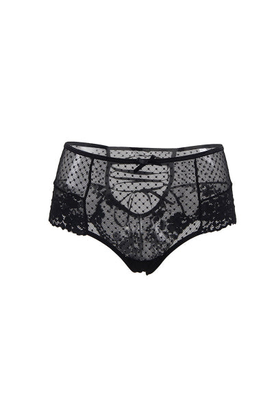 Tanga negro sexy con cordones