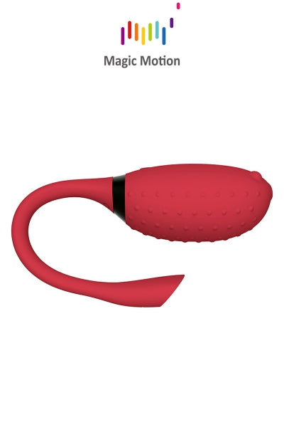 Huevo vibrador conectado Magic Fugu rojo - Magic Motion