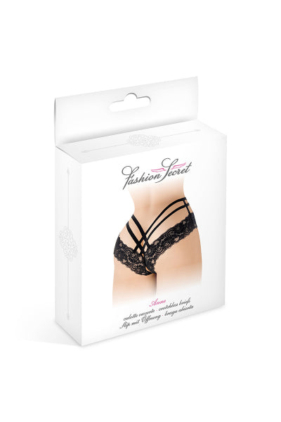 Tanga abierto Anne - negro