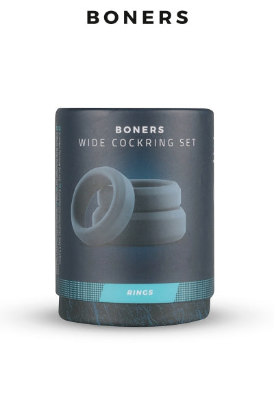 Kit de 3 anneaux de pénis larges - Boners - Eveil Secret