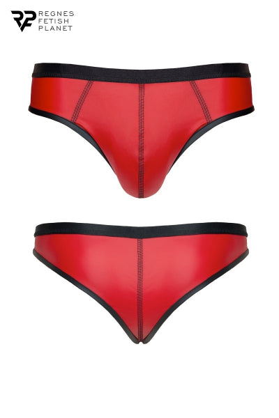 Tanga rojo efecto mojado - Regnes