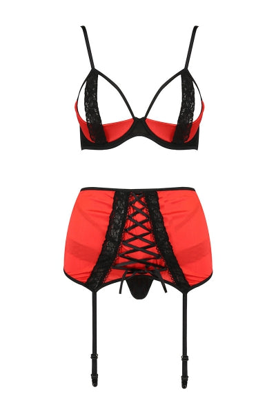 Conjunto de lencería con liguero Femmina - Passion